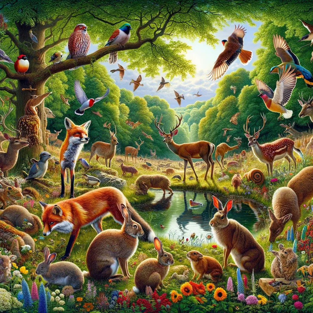 Faune locale d’un territoire de chasse
