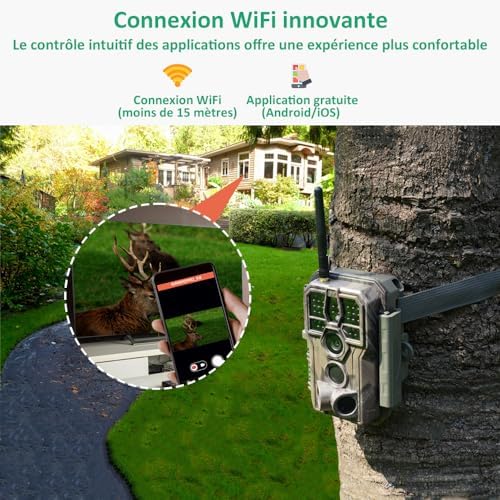 GardePro E8 — Caméra de chasse WiFi — vue 2