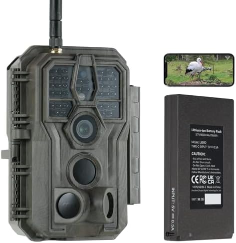 GardePro E8P — Caméra de chasse WiFi 64 MP